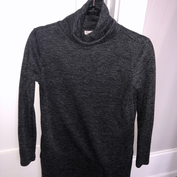 Dark gray turtleneck dress - Picture 2 of 3